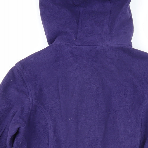 Lands' End Womens Purple Jacket Coat Size S Zip