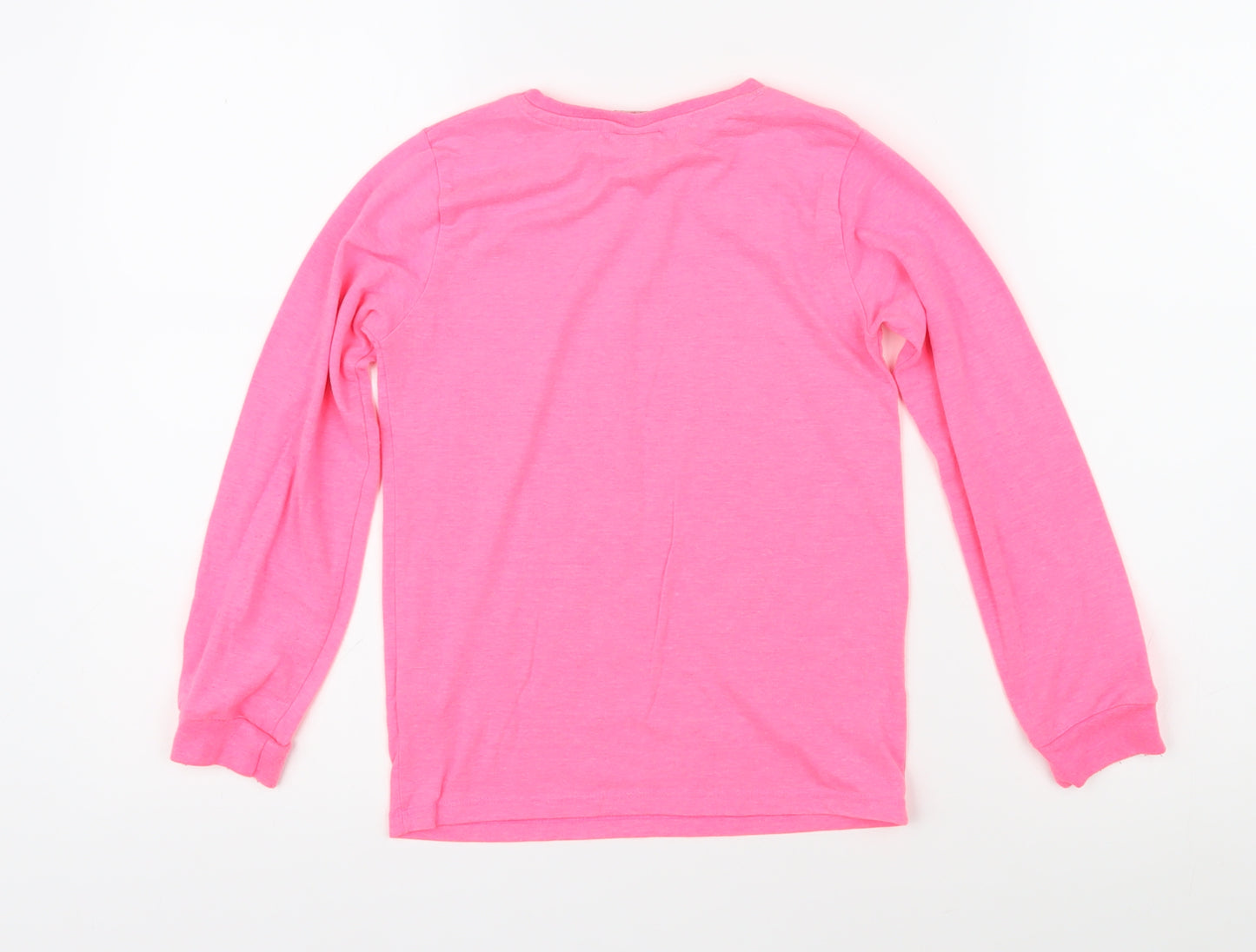 OMG Girls Pink Polycotton Basic T-Shirt Size 7-8 Years Round Neck Pullover - Slay the runway! LOL