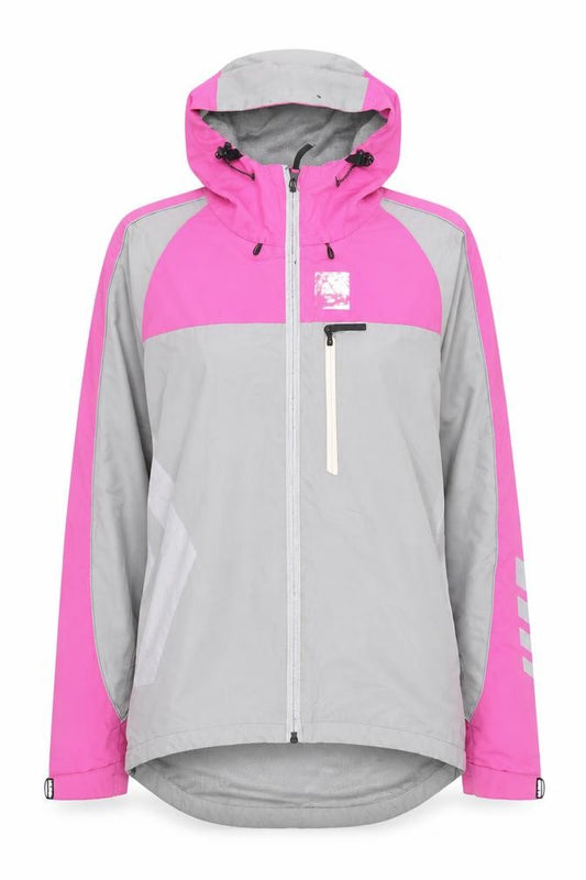 Front view of Hump women’s pink jacket coat, size UK 12, zip