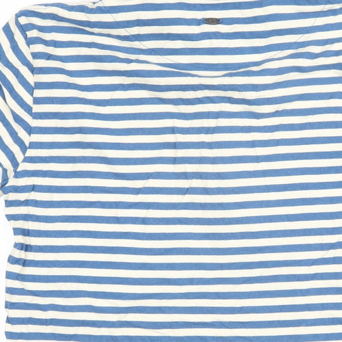 Firetrap Womens Blue Striped 100% Cotton Basic Polo Size XL Collared