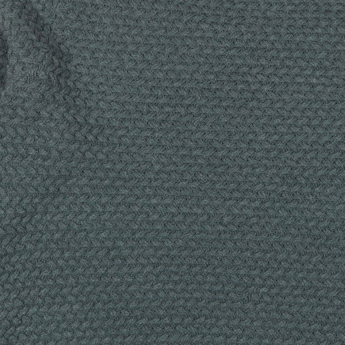 Jones New York Womens Blue Crew Neck Cotton Pullover Jumper Size XL - Buttons