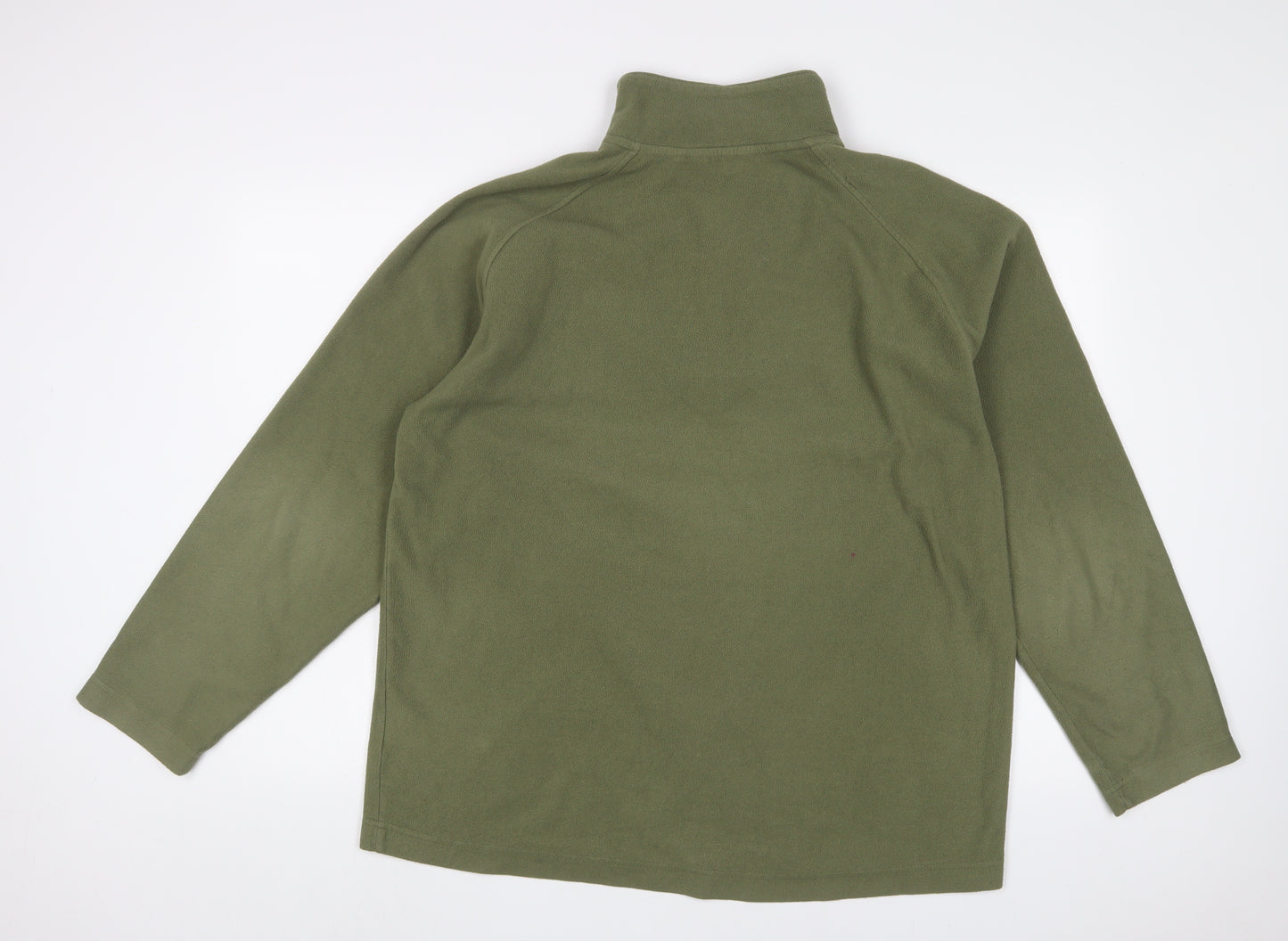 Hawkshead Mens Green Polyester Pullover Sweatshirt Size 2XL - Logo, Embroidered