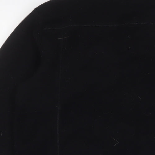 DECATHLON Mens Black Jacket Size M Zip - Logo, Embroidered