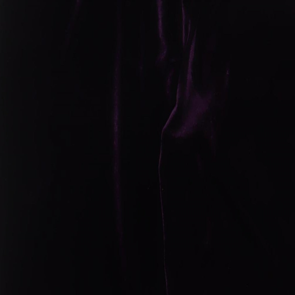 EWM Womens Purple Polyester Trousers Size 14 L29 in Regular