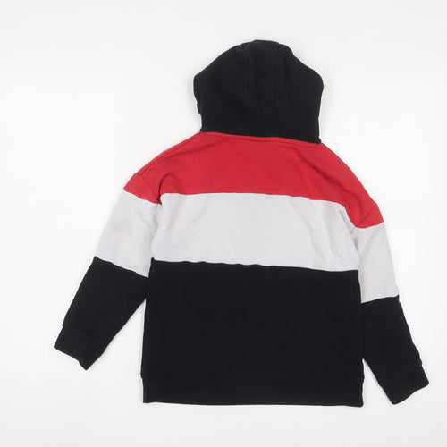 NBA Boys Multicoloured Striped Cotton Pullover Hoodie Size 8-9 Years Pullover - Chicago Bulls