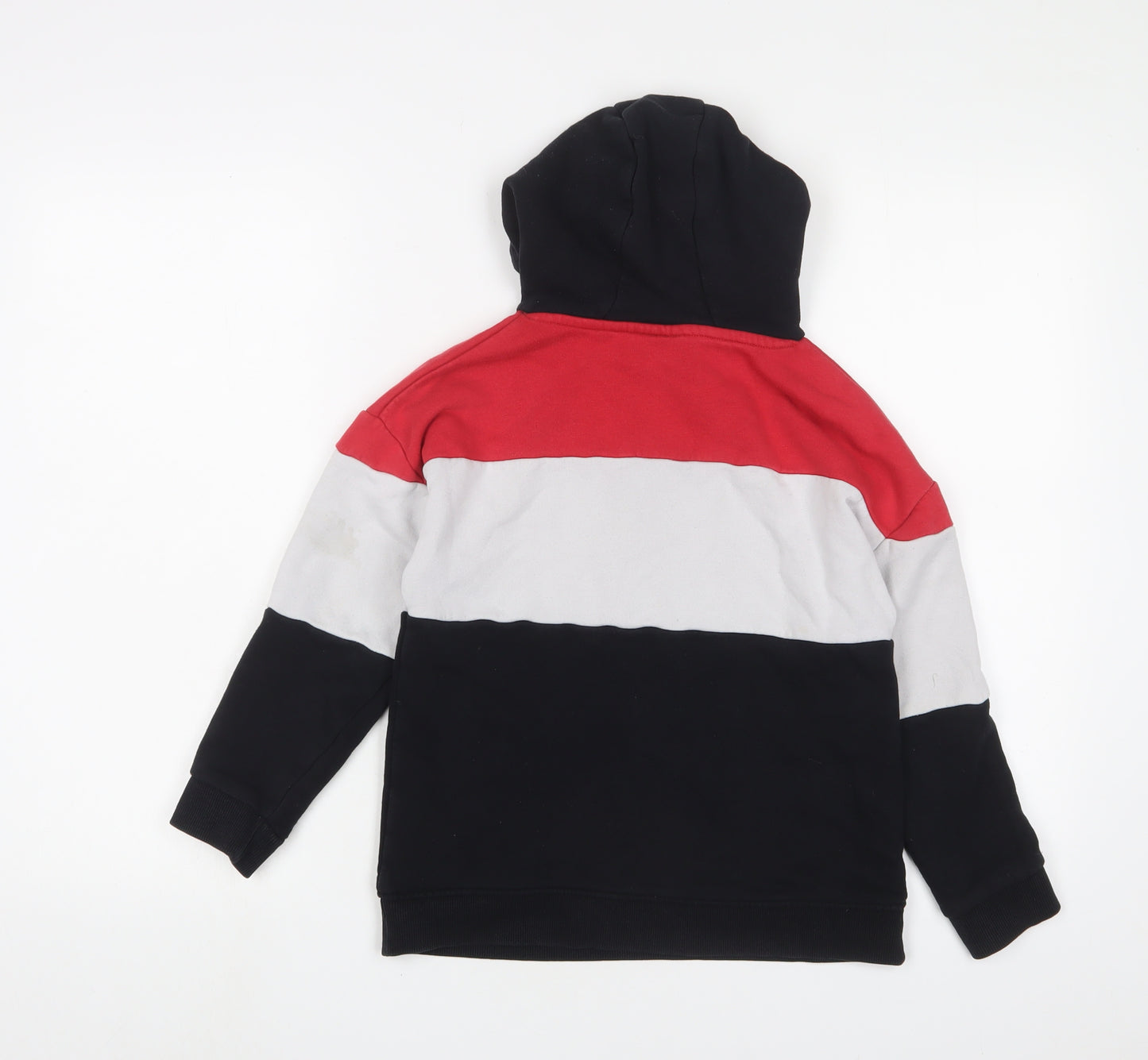 NBA Boys Multicoloured Striped Cotton Pullover Hoodie Size 8-9 Years Pullover - Chicago Bulls