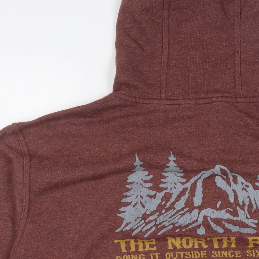 The North Face Mens Brown Cotton Pullover Hoodie Size XL - Logo