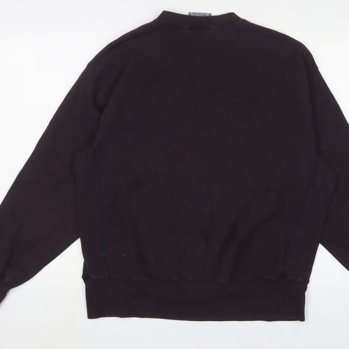 Lee Mens Purple Cotton Pullover Sweatshirt Size L - Phi Sigma Sigma Vinghamton
