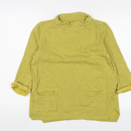 Seasalt Womens Yellow Cotton Pullover Sweatshirt Size 10 Pullover