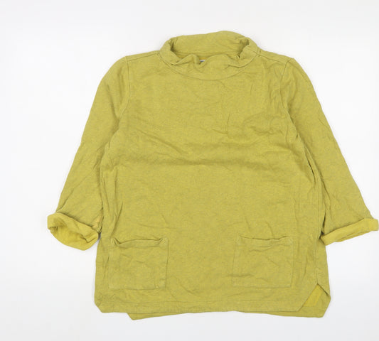 Seasalt Womens Yellow Cotton Pullover Sweatshirt Size 10 Pullover