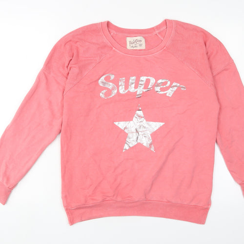 Postcard Womens Pink Polyester Pullover Sweatshirt Size S Pullover - Super