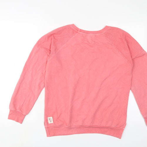 Postcard Womens Pink Polyester Pullover Sweatshirt Size S Pullover - Super