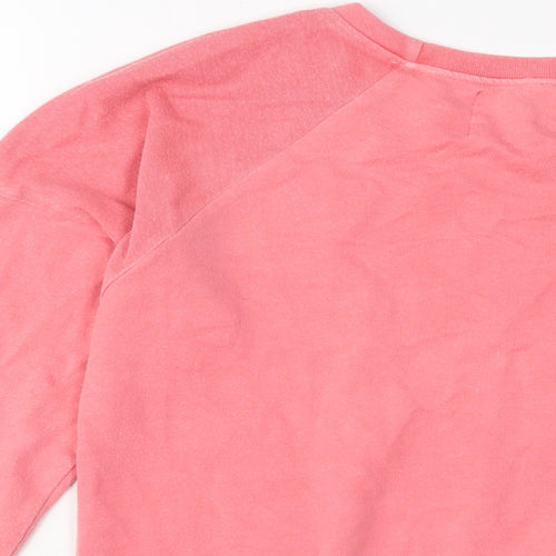 Postcard Womens Pink Polyester Pullover Sweatshirt Size S Pullover - Super