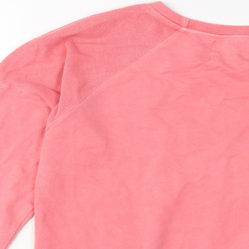 Postcard Womens Pink Polyester Pullover Sweatshirt Size S Pullover - Super