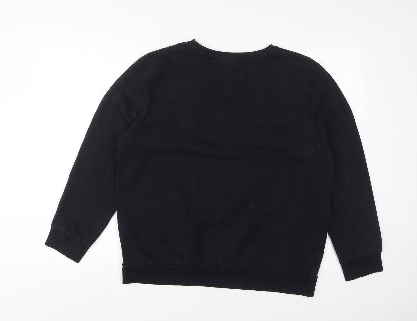 Harry Potter Womens Black Cotton Pullover Sweatshirt Size 14 Pullover - Hogwarts