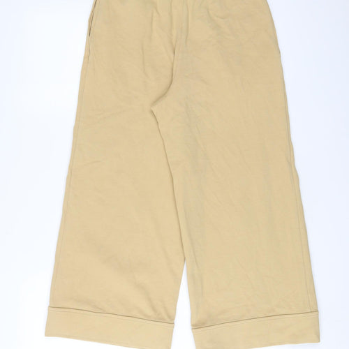 COS Womens Beige Polyester Trousers Size XS L23 in Regular