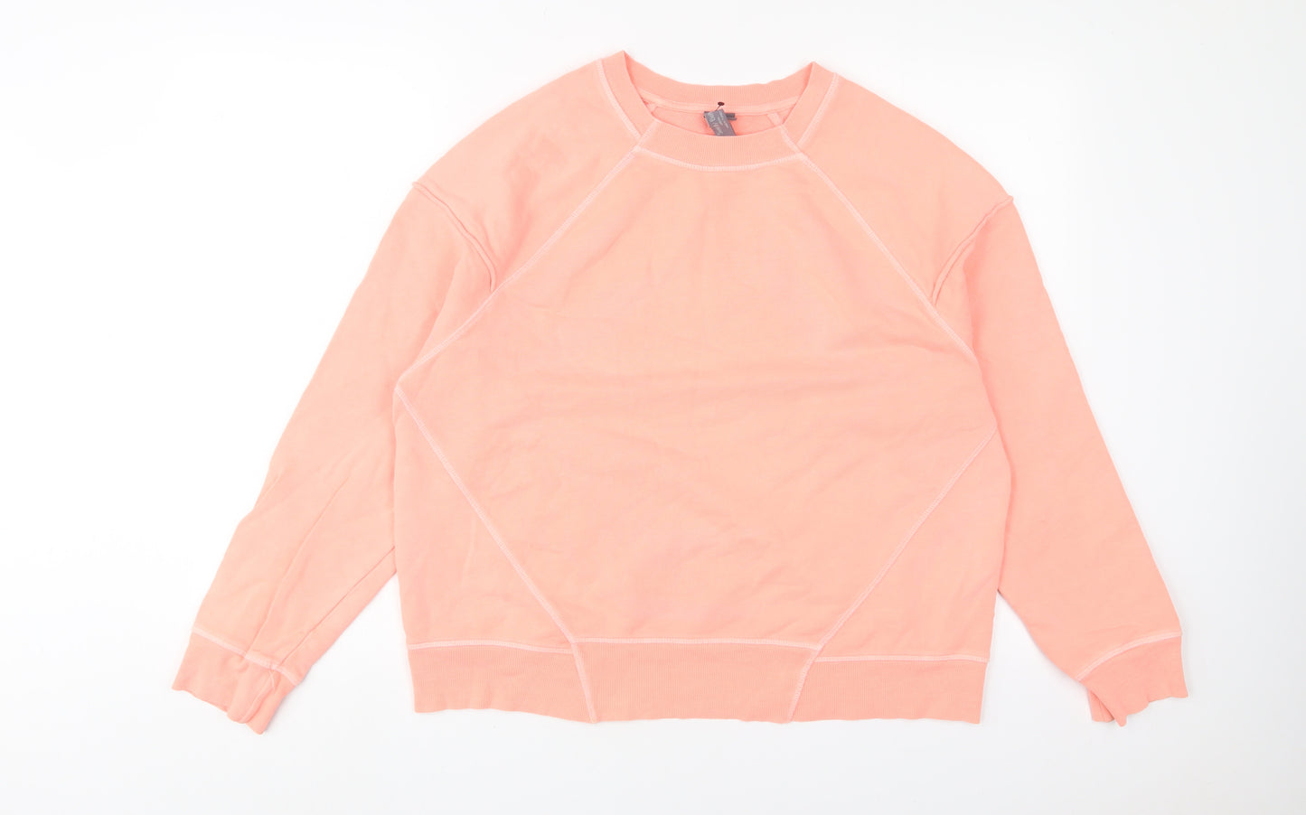 Sweaty Betty Womens Pink Cotton Pullover Sweatshirt Size S Pullover