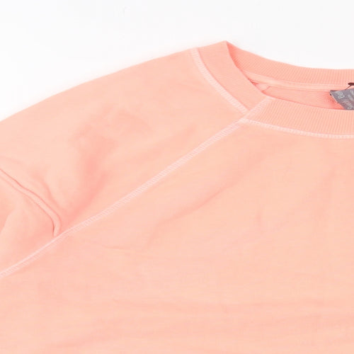 Sweaty Betty Womens Pink Cotton Pullover Sweatshirt Size S Pullover