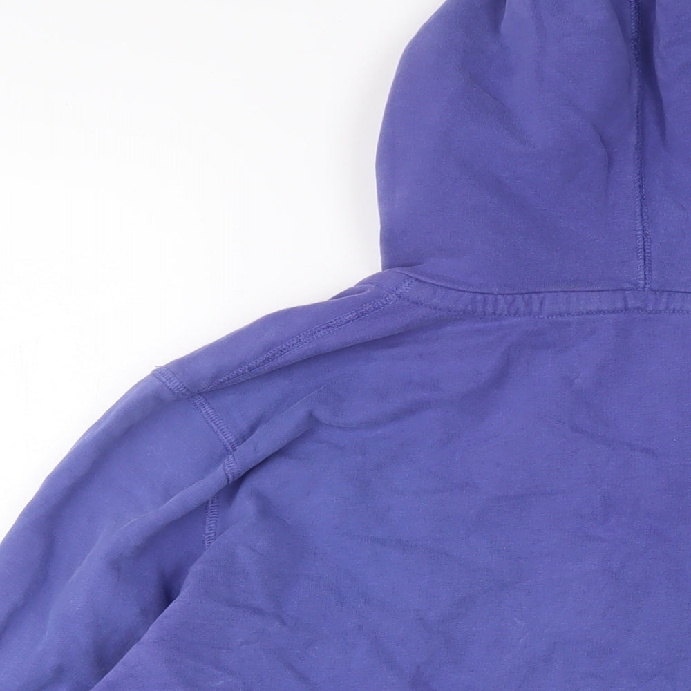 Fat Face Womens Purple Cotton Pullover Hoodie Size 18 Pullover - Logo, Embroidered