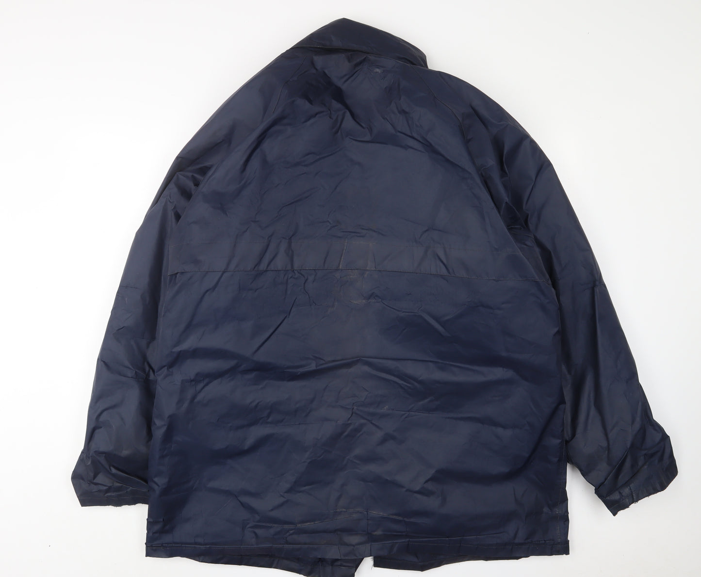 Portwest Mens Blue Jacket Coat Size XL Zip - Logo, Embroidered