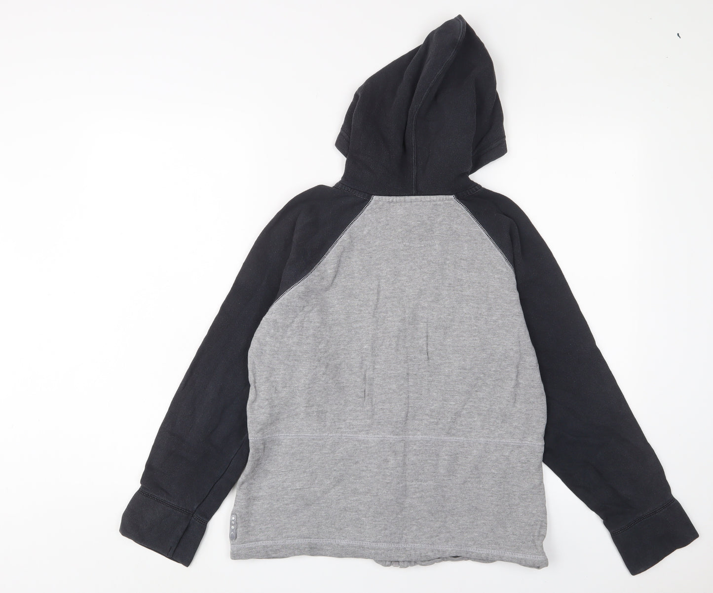 HEAD Womens Grey Cotton Full Zip Hoodie Size 12 Zip - Logo, Embroidered