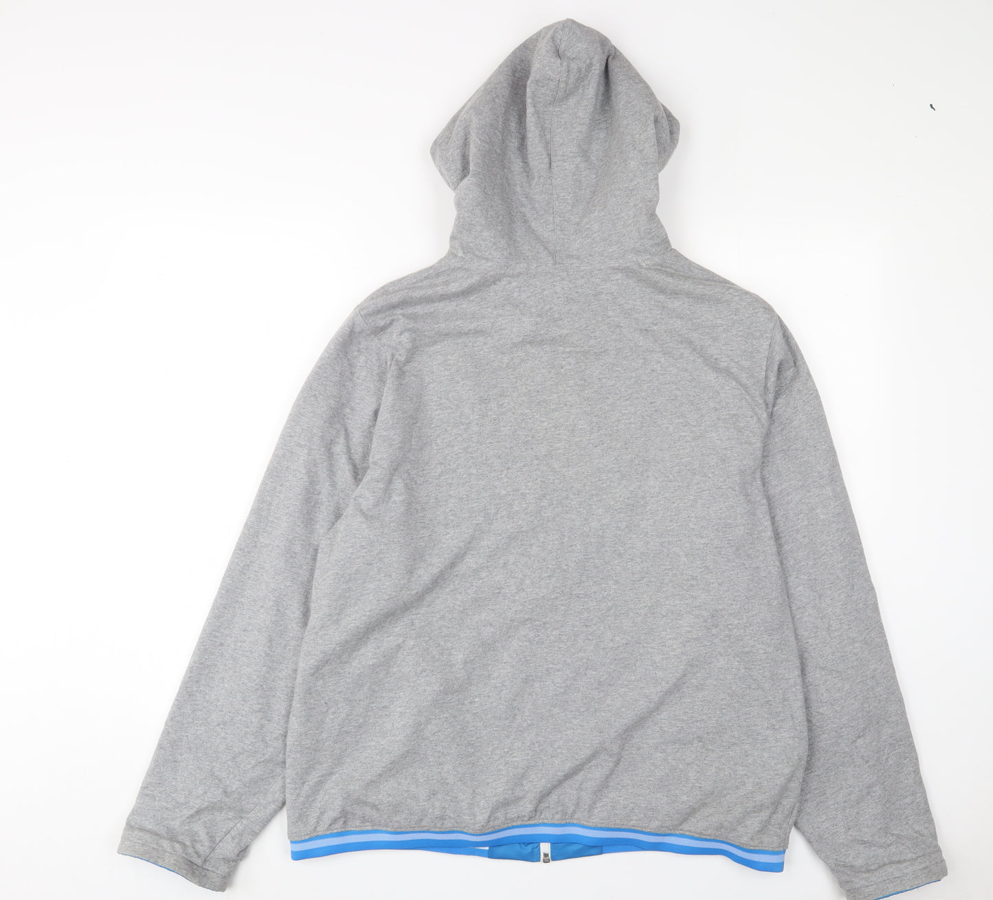 Nike Mens Grey Cotton Full Zip Hoodie Size XL - Estimated size