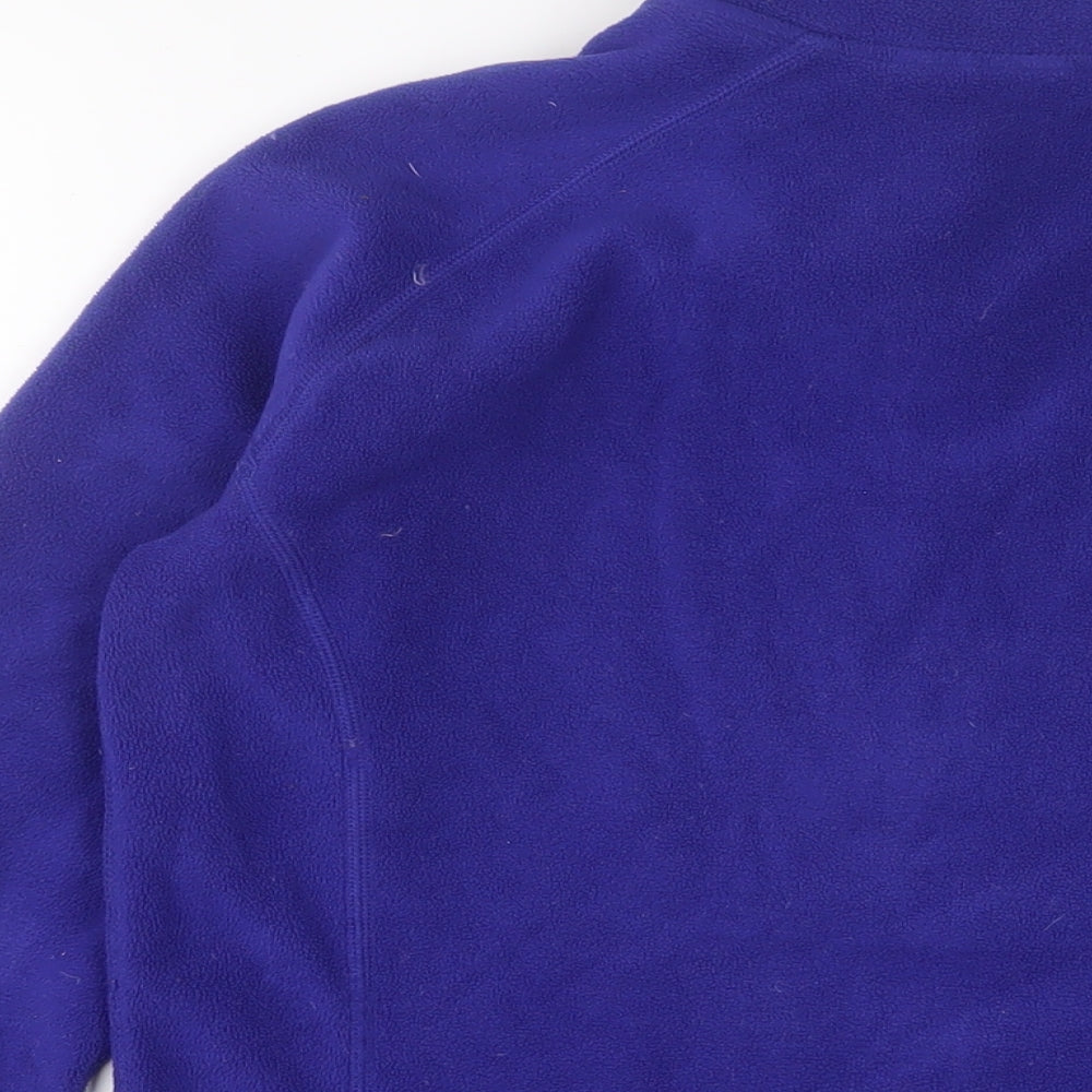 North Ridge Womens Purple Polyester Pullover Sweatshirt Size 10 Zip - Logo, Embroidered