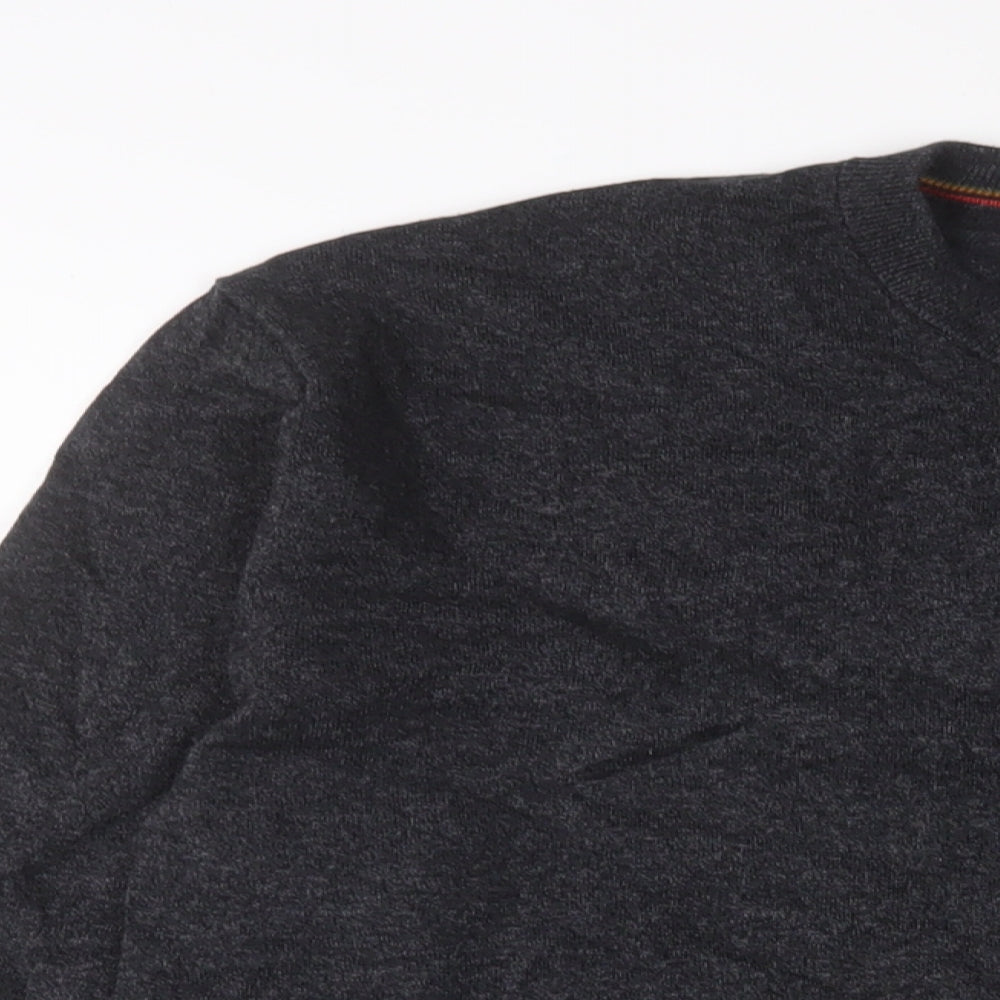 NEXT Mens Grey Crew Neck Cotton Pullover Jumper Size 2XL Long Sleeve