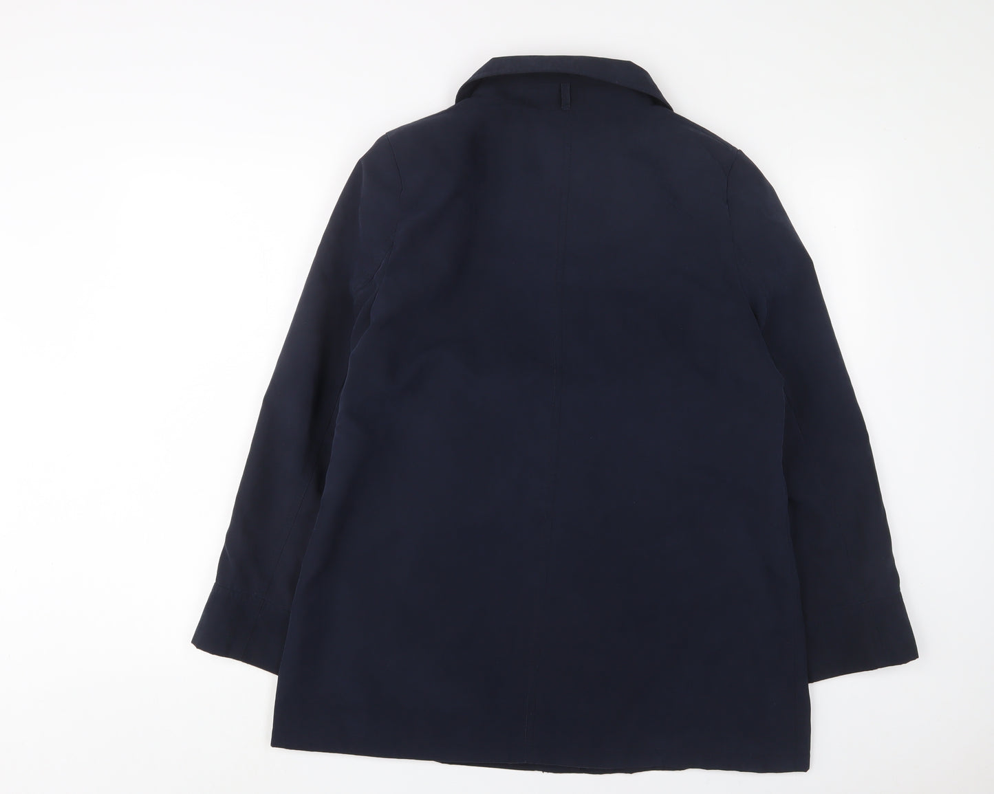 EWM Womens Blue Jacket Size 12 Snap - Pockets