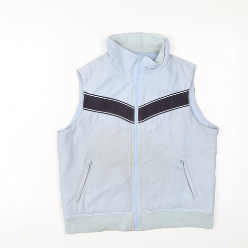 Maine Womens Blue Gilet Jacket Size 12 Zip - Zip Pockets