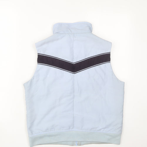 Maine Womens Blue Gilet Jacket Size 12 Zip - Zip Pockets