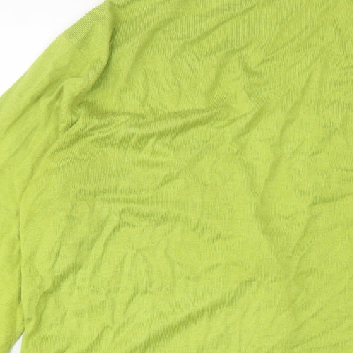 Per Una Womens Green V-Neck Viscose Cardigan Jumper Size 14
