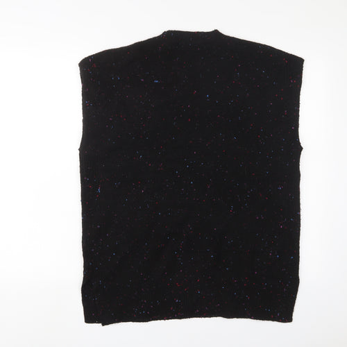 Marks and Spencer Womens Black Round Neck Acrylic Pullover Jumper Size M