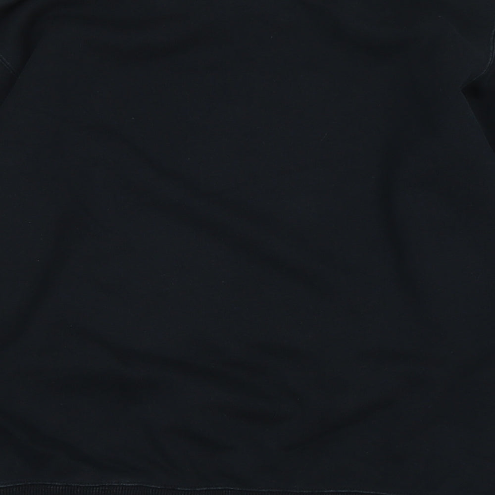 Calvin Klein Womens Black Cotton Blend Pullover Sweatshirt Size S - Logo -CK