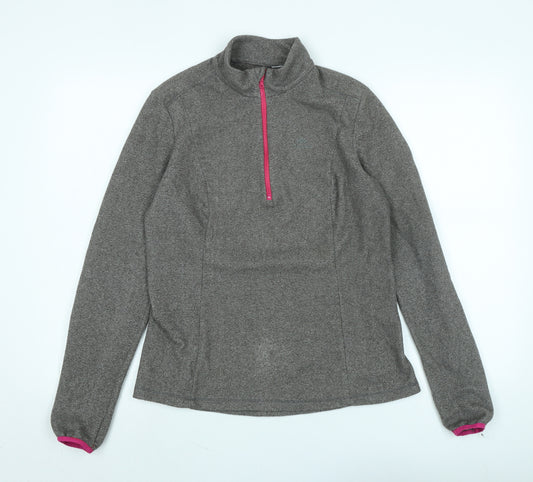 DECATHLON Womens Grey Polyester Pullover Sweatshirt Size 10 - Logo