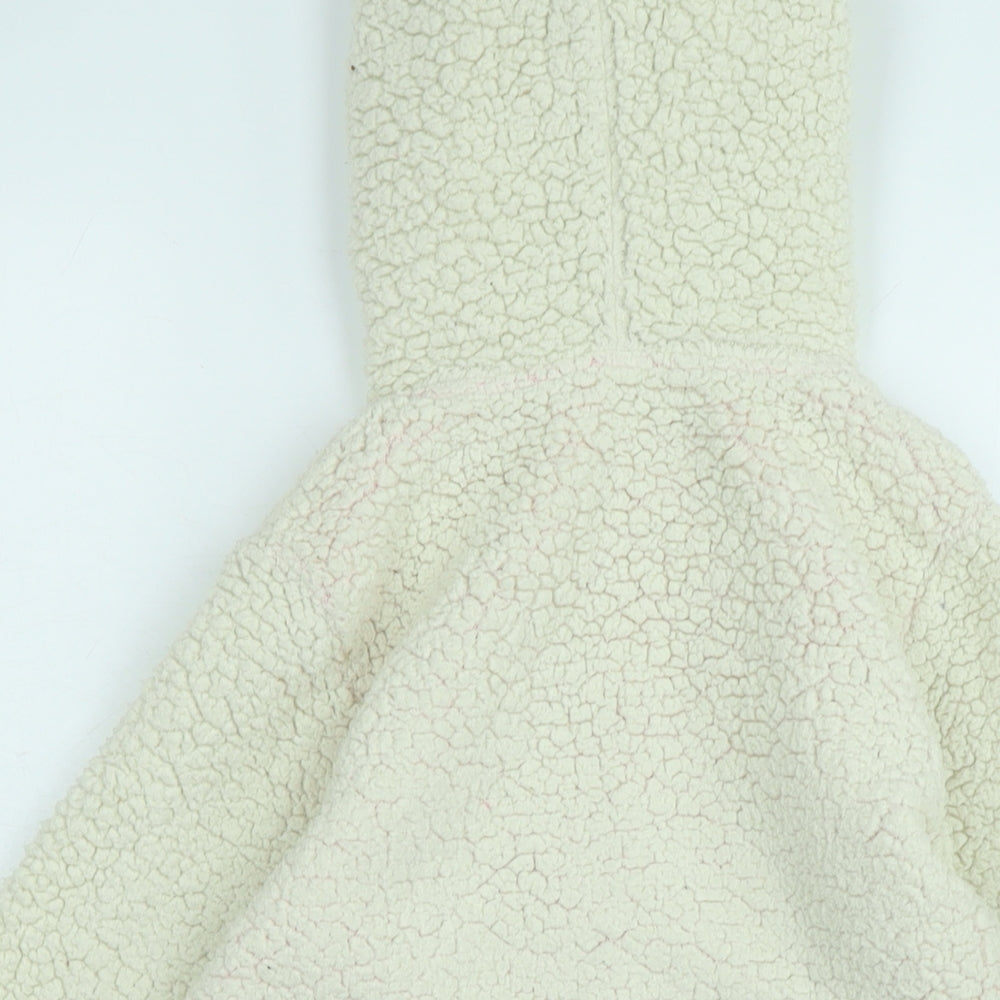 Joules Girls Ivory Basic Coat Coat Size 9-10 Years Zip - Logo