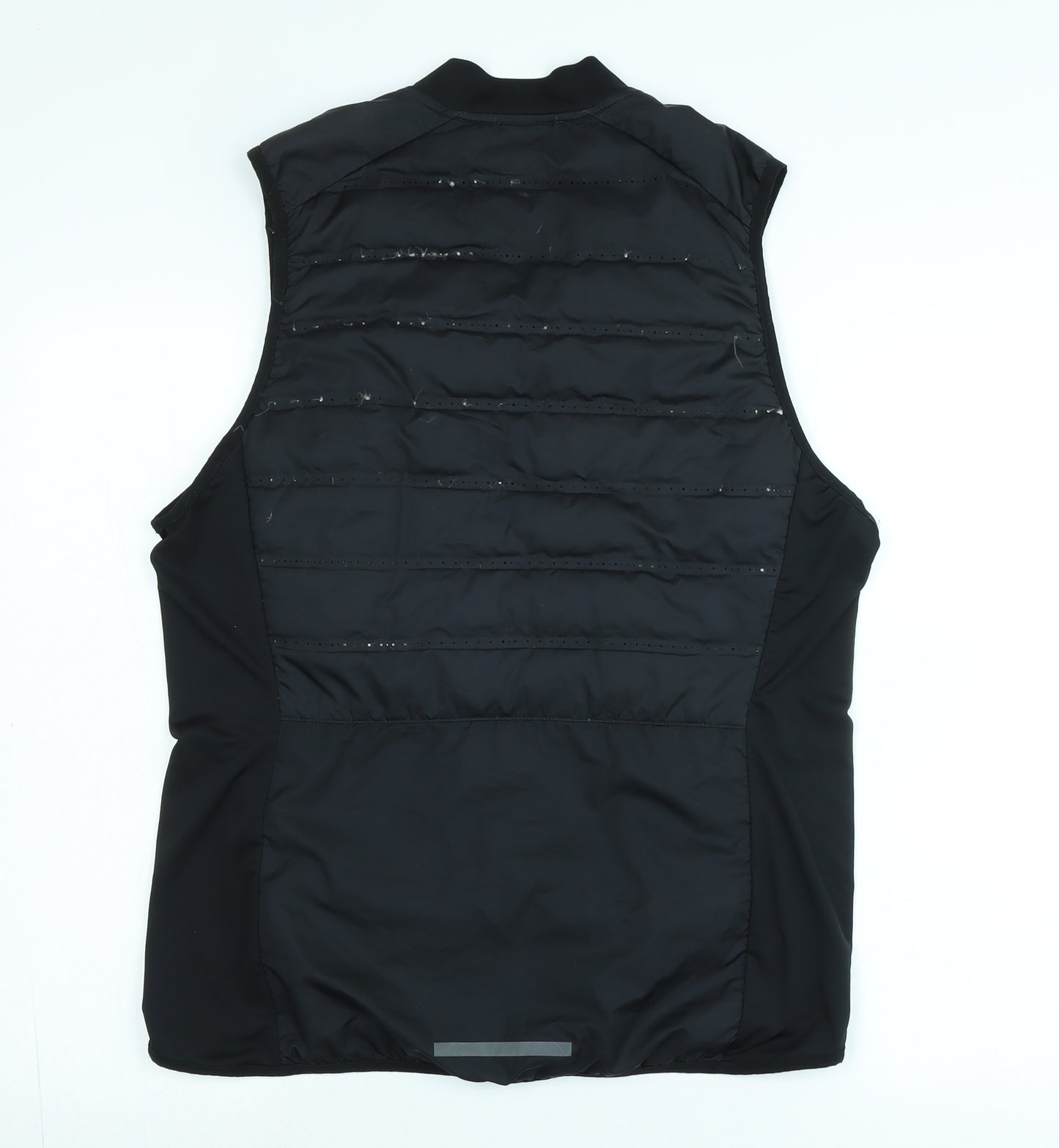Nike Womens Black Gilet Waistcoat Size L Zip - Logo