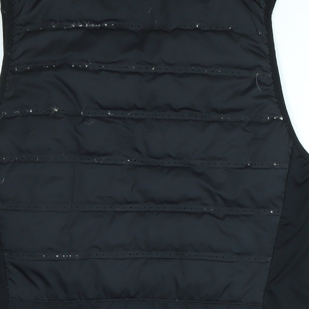 Nike Womens Black Gilet Waistcoat Size L Zip - Logo