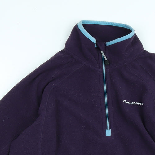 Craghoppers Womens Purple Polyester Pullover Sweatshirt Size 10 - Logo