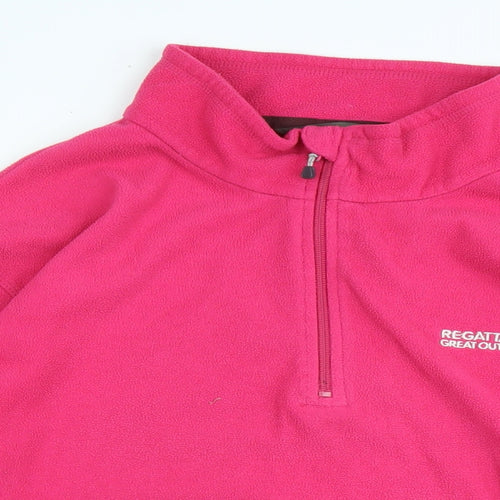 Regatta Womens Pink Polyester Pullover Sweatshirt Size 20 - Logo