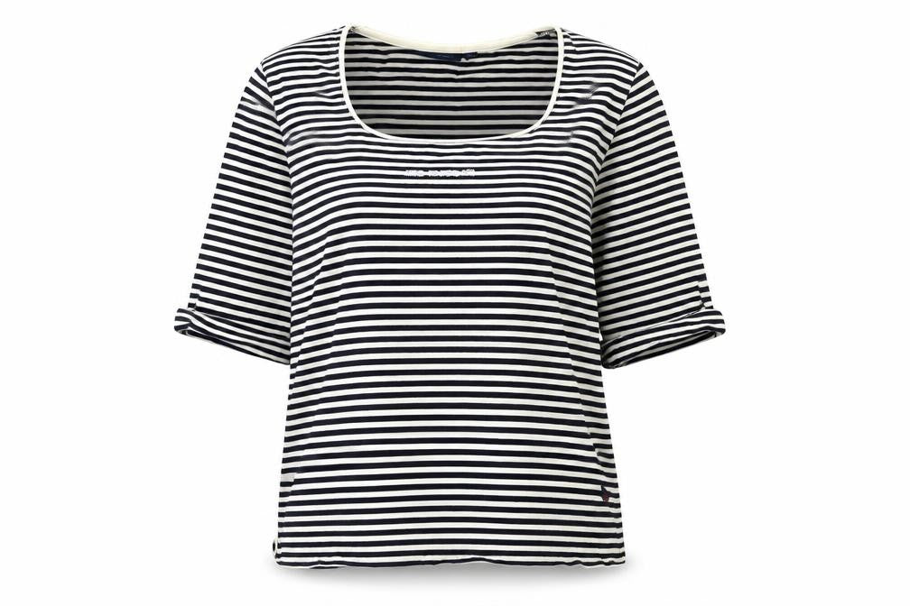 REDGREEN Womens Black Cotton Basic T-Shirt Size M Scoop Neck - Logo - Wind , winter ,air