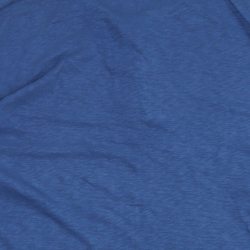 Gap Mens Blue Cotton Blend T-Shirt Size 2XL Crew Neck - Logo