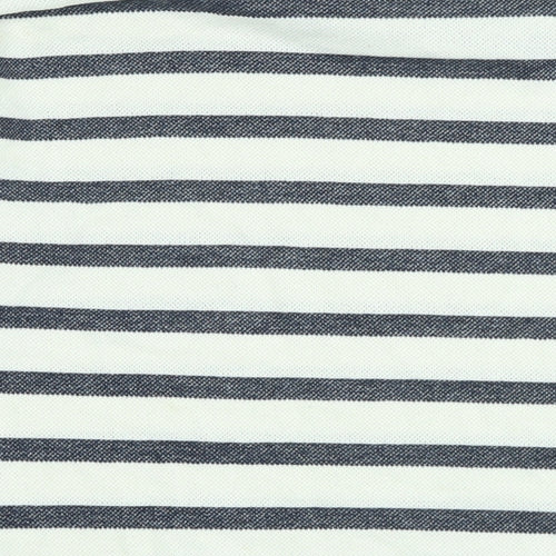 Banana Republic Womens Blue Cotton Jersey T-Shirt Size XS Boat Neck - Logo