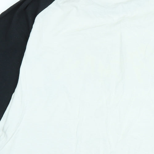 Batman Mens Black Cotton T-Shirt Size 2XL Crew Neck - Logo
