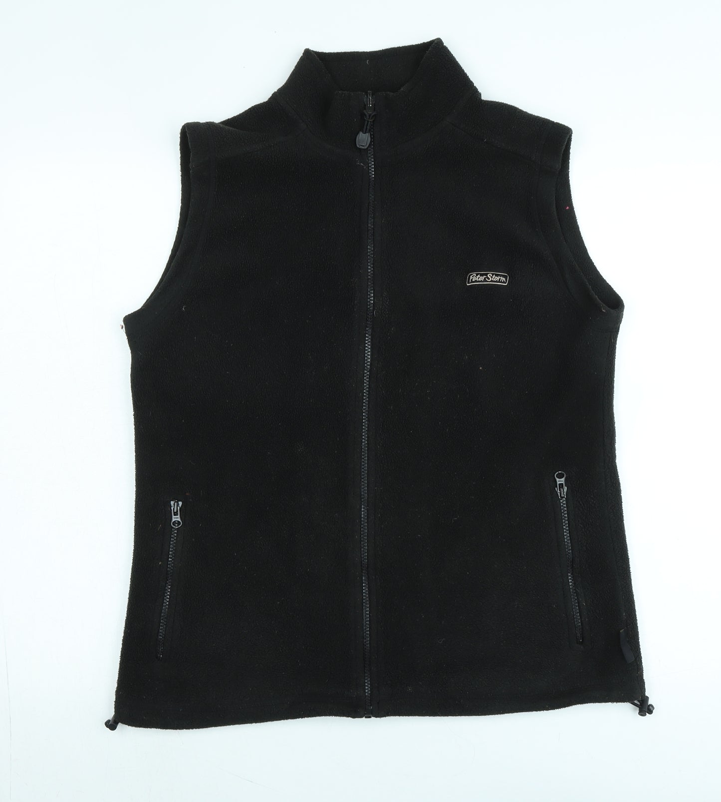Peter Storm Womens Black Gilet Waistcoat Size M Zip - Logo