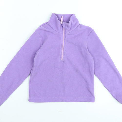 Mountain Warehouse Girls Purple Polyester Pullover Sweatshirt Size 2-3 Years - Logo