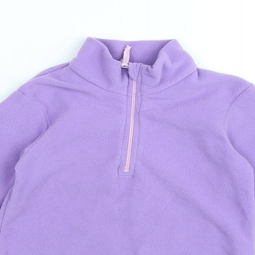 Mountain Warehouse Girls Purple Polyester Pullover Sweatshirt Size 2-3 Years - Logo