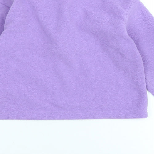 Mountain Warehouse Girls Purple Polyester Pullover Sweatshirt Size 2-3 Years - Logo