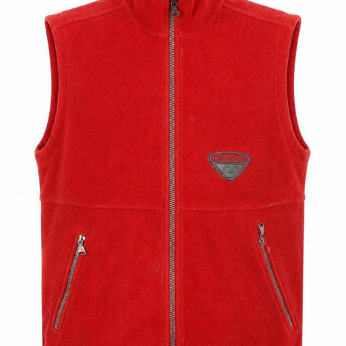 Campagnold Mens Red Gilet Waistcoat Size M Zip - Logo