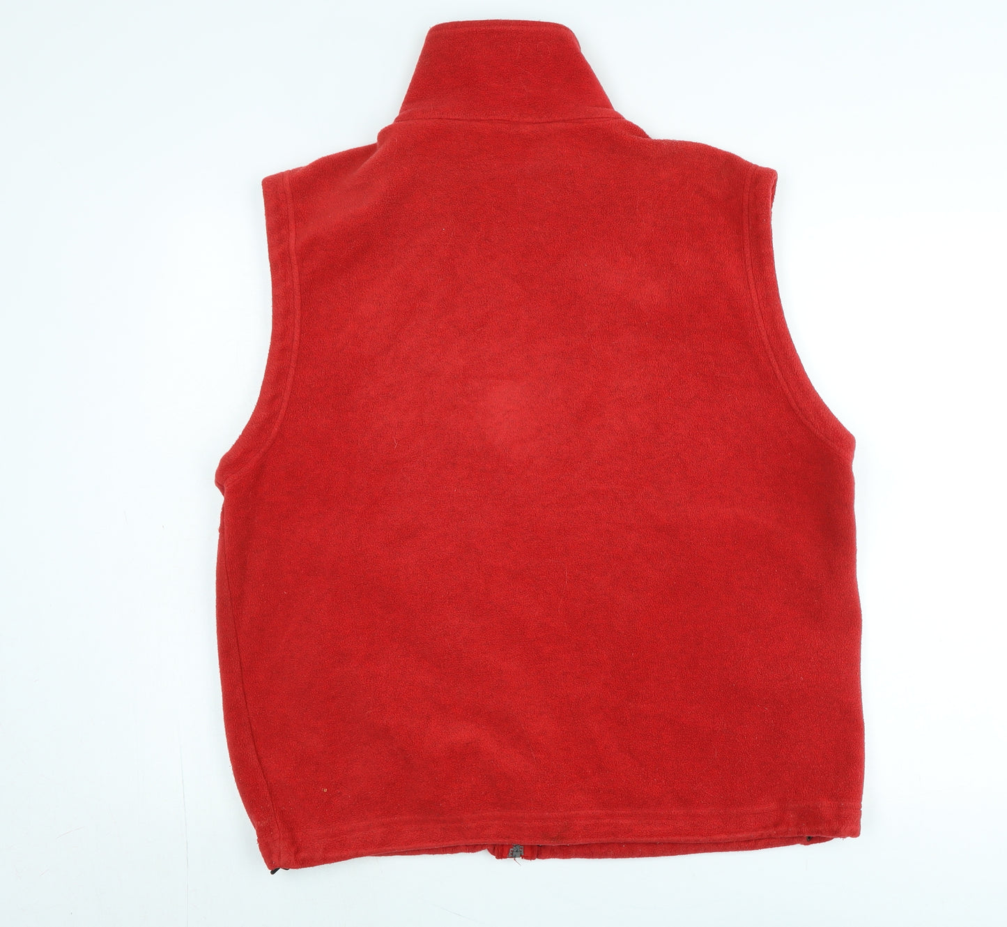 Campagnold Mens Red Gilet Waistcoat Size M Zip - Logo